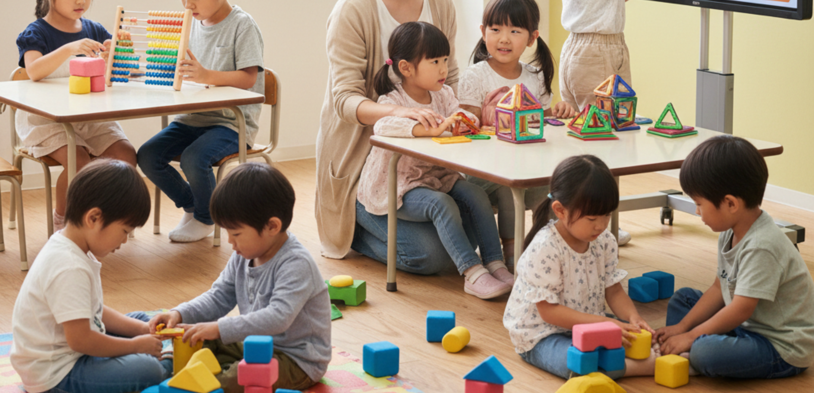 Trẻ học theo giải pháp giáo dục sớm Gakken được trải nghiệm các hoạt động trực quan, sinh động và tương tác.