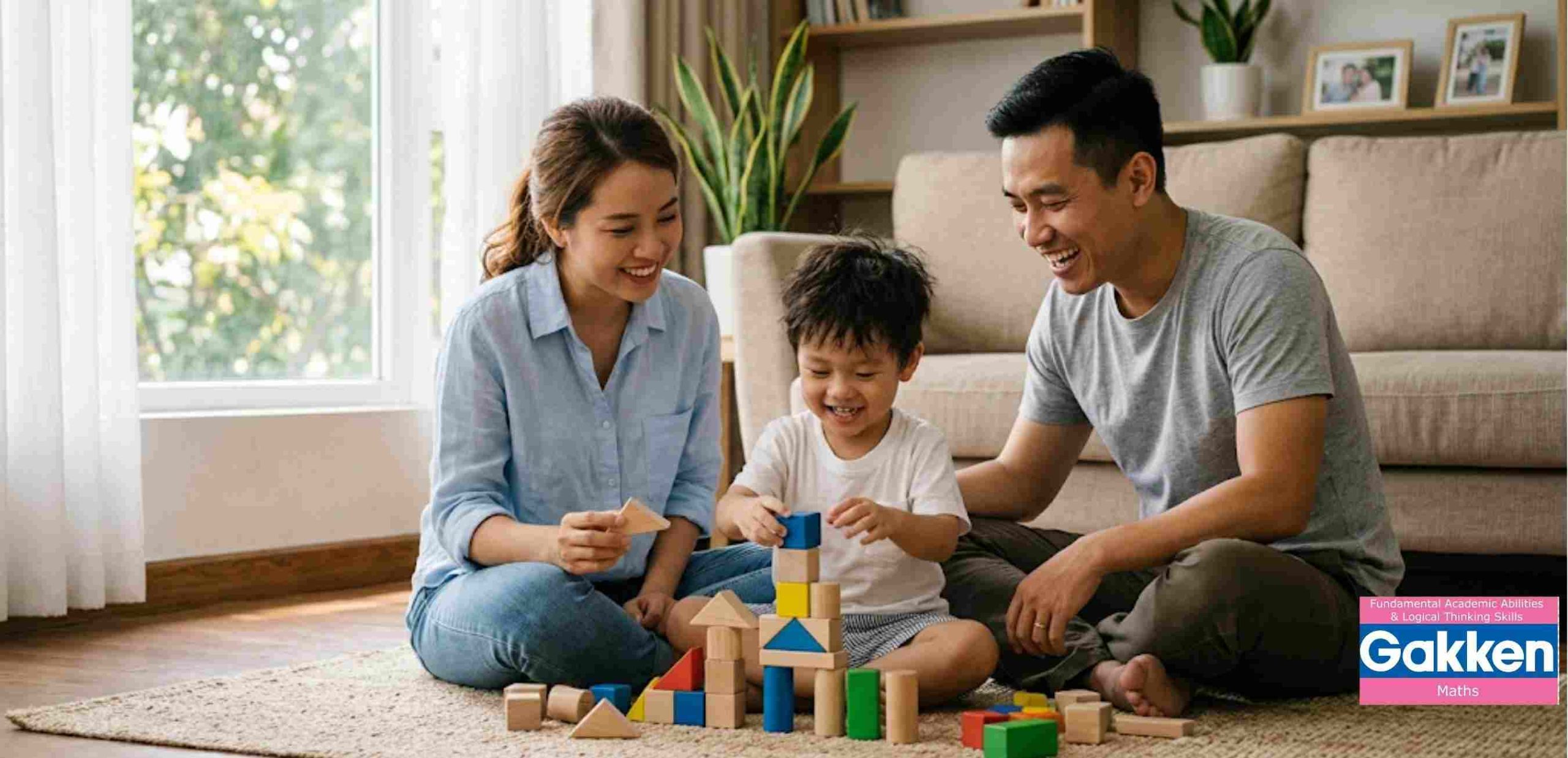 Phương pháp Gakken giúp gia đình đồng hành cùng trẻ chơi xếp khối gỗ, phát triển tư duy logic, khả năng sáng tạo và kỹ năng giải quyết vấn đề thông qua hoạt động học mà chơi tại nhà.