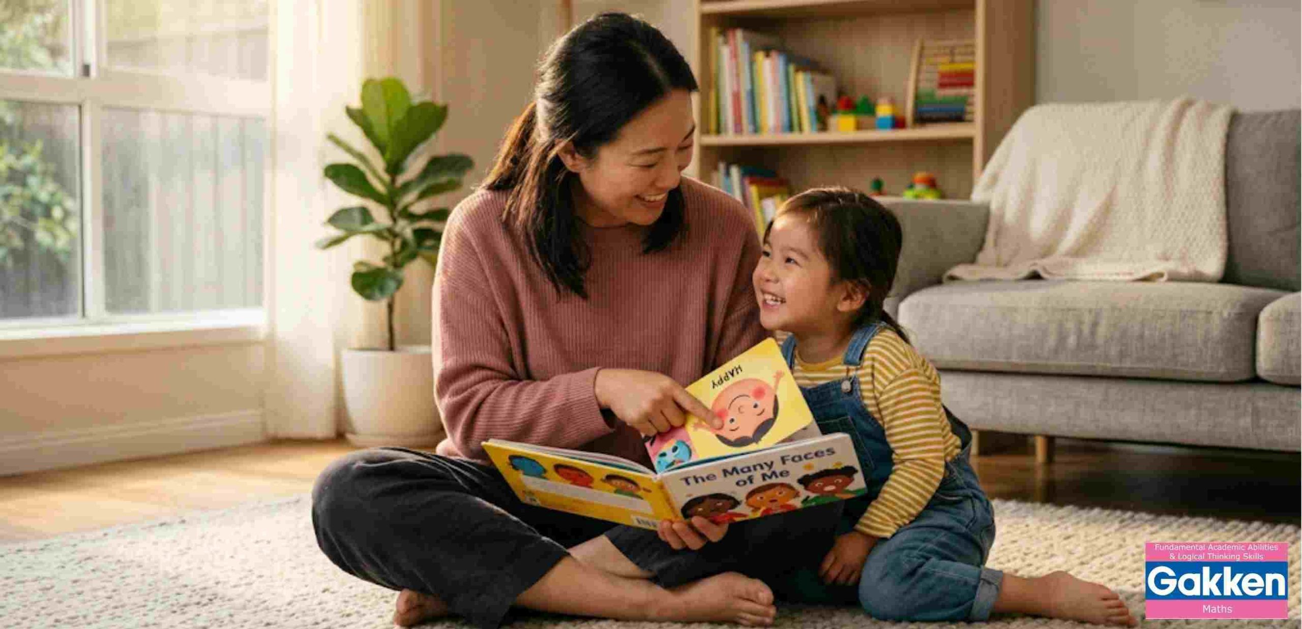 Mẹ đồng hành cùng con đọc sách, khuyến khích trẻ tư duy và giải quyết các tình huống thông qua hoạt động đọc sách.